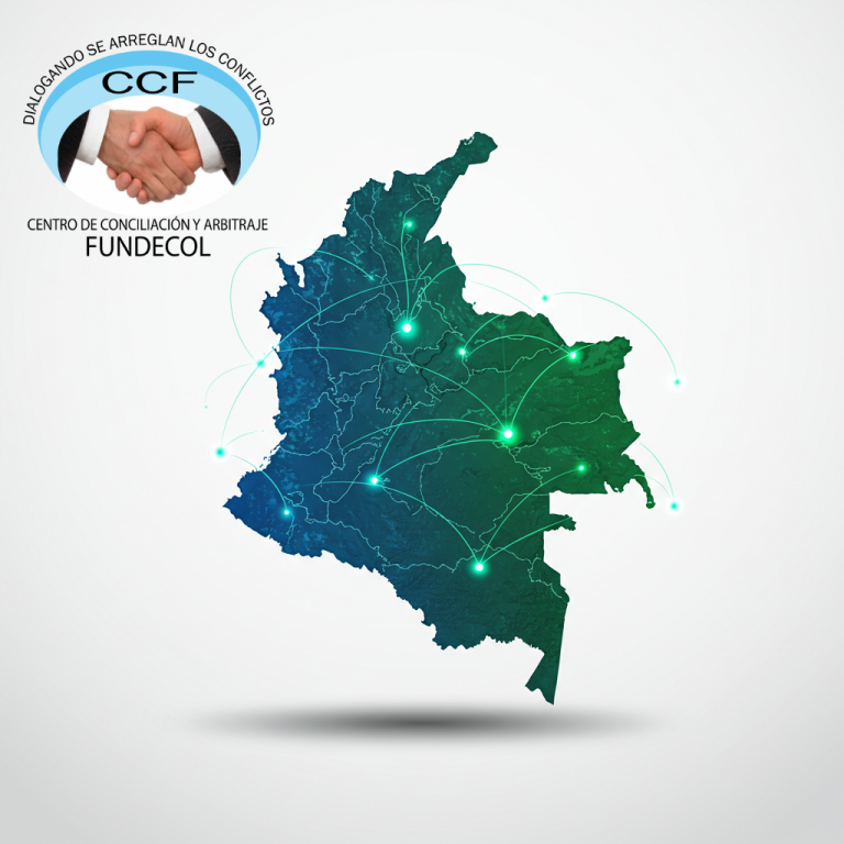 Audiencia virtual de conciliación con participantes de diferentes ciudades colombianas en el Centro Fundecol